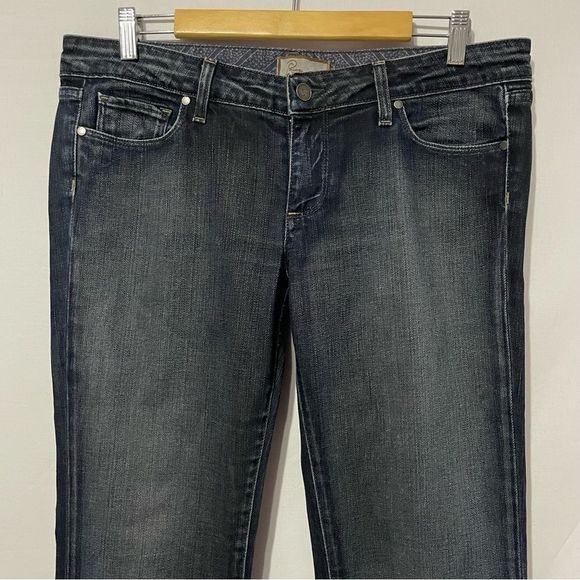 Sz 31 Laurel Canyon Low Rise Boot Cut Paige Jeans - Picture 3 of 10
